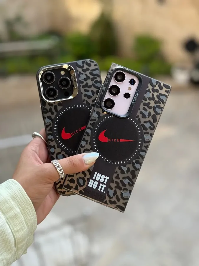 5e307f قاب نایکی پلنگی آیفون و سامسونگ
