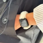 بند اپل واچ خز دار سفید