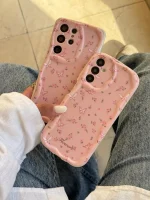 قاب Peachy Flowers & butterfly آیفون، سامسونگ، شیائومی