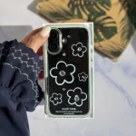 قاب گل آبی نگین دار