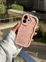 قاب Peachy Flowers & butterfly آیفون، سامسونگ، شیائومی