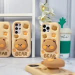 قاب Bear سیلیکونی استند شو آیفون، سامسونگ، شیائومی