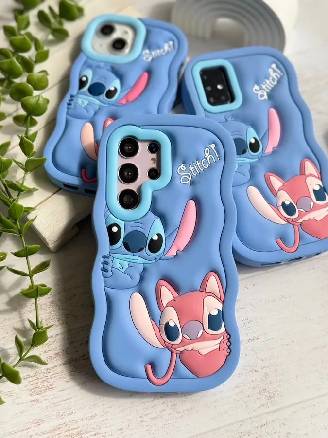 769dea قاب سیلیکونی Stitch Couple