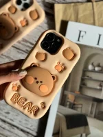قاب Bear سیلیکونی استند شو آیفون، سامسونگ، شیائومی