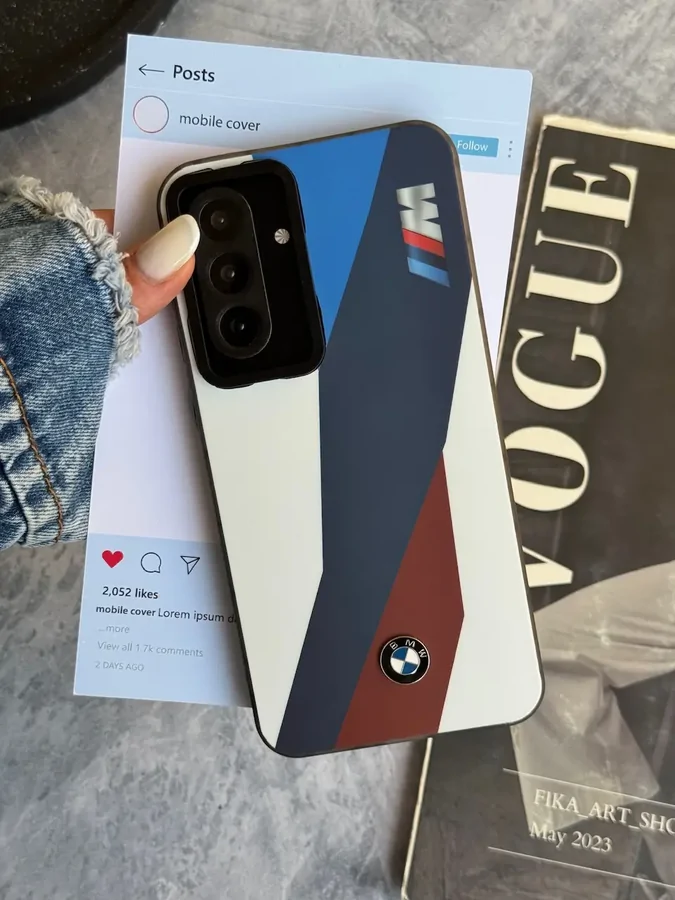 9e15e2 قاب BMW M Series با لوگو برجسته اندروید