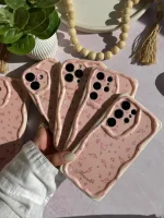 قاب Peachy Flowers & butterfly آیفون، سامسونگ، شیائومی