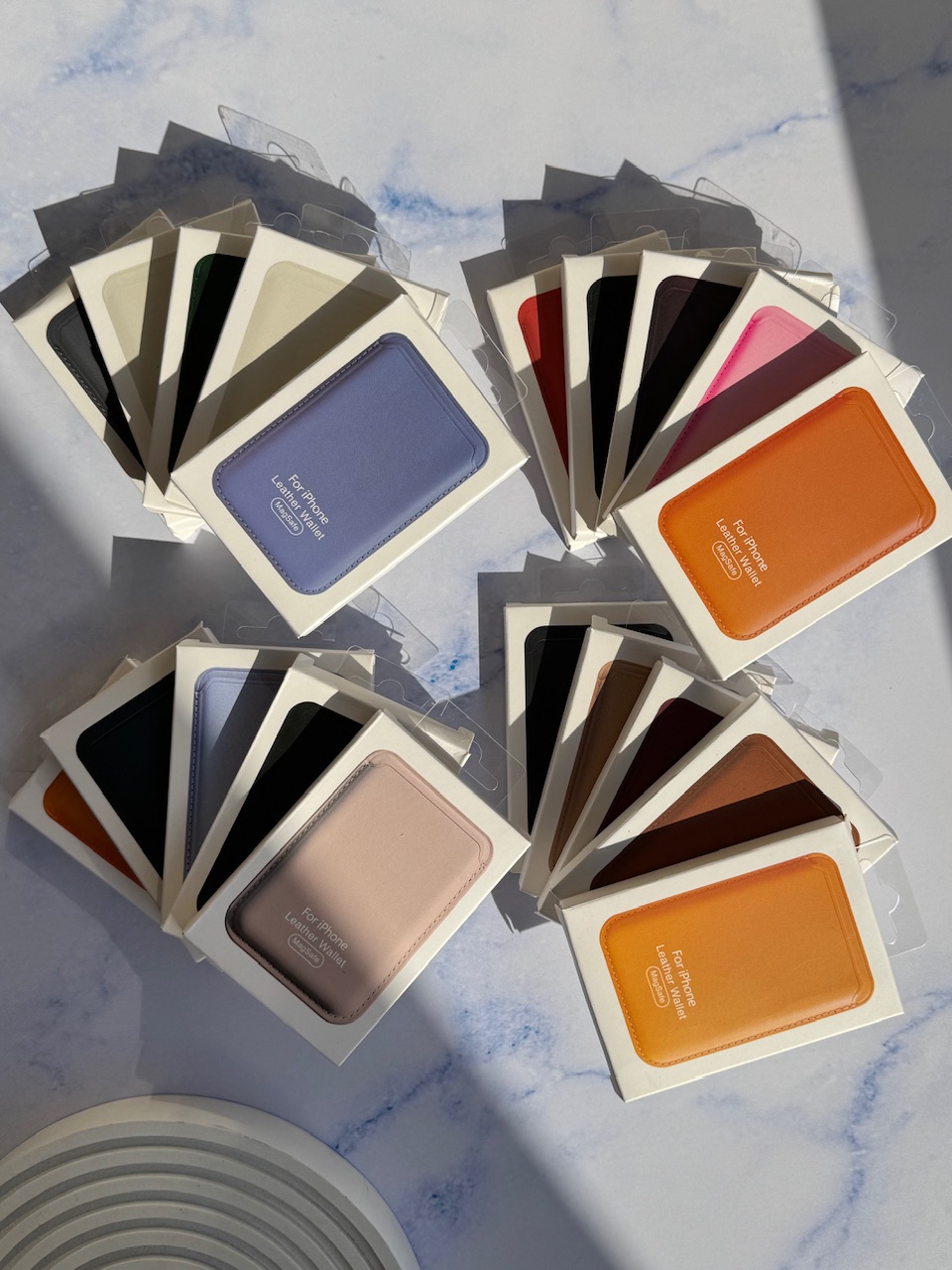 جاکارتی مگ سیف اپل Leather wallet magsafe (کدa0069) - تصویر 6