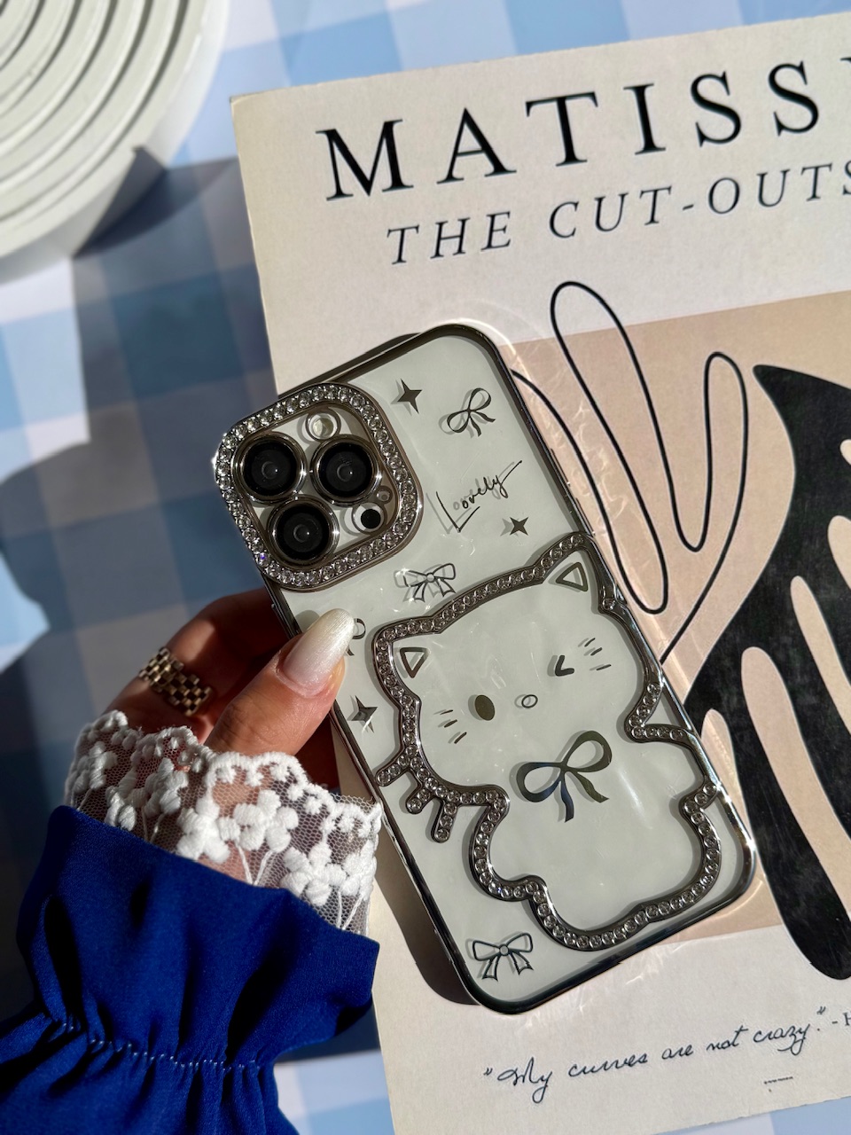 قاب Hello Kitty نگینی (کدC2122) - تصویر 8