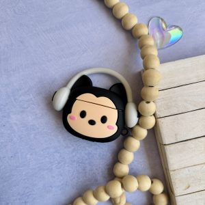 کاور ایرپاد سیلیکونی میکی و مینی هدفون دار (کدa0210)