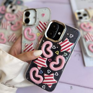 قاب آبنبات ستاره و قلب برجسته (کدC2083)