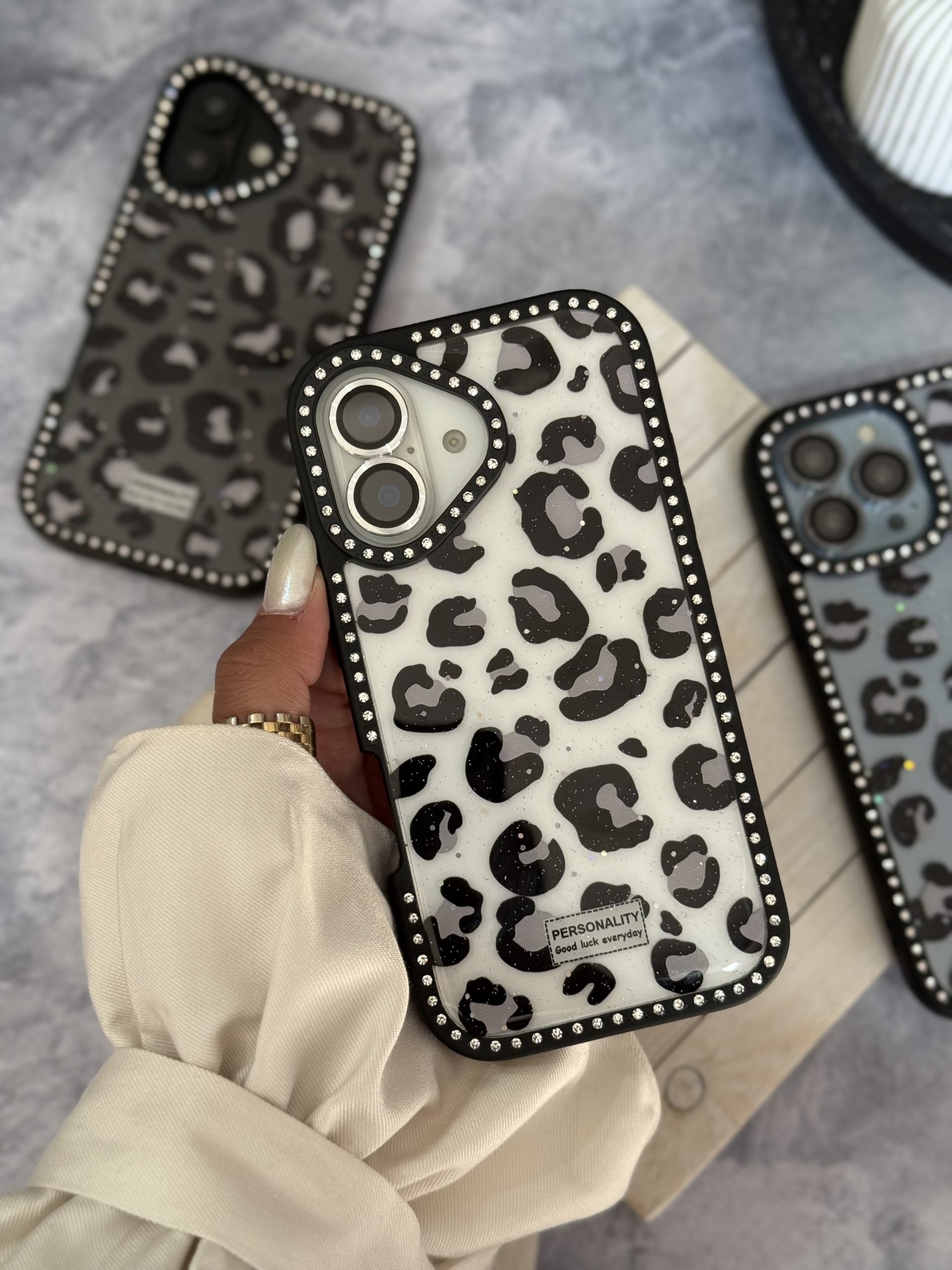 قاب پلنگی نگین دار (کدC2104) - تصویر 4