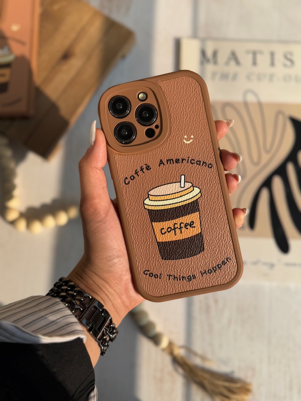 قاب Caffè americano آیفون ، سامسونگ ، شیائومی (کدC1934) - تصویر 3