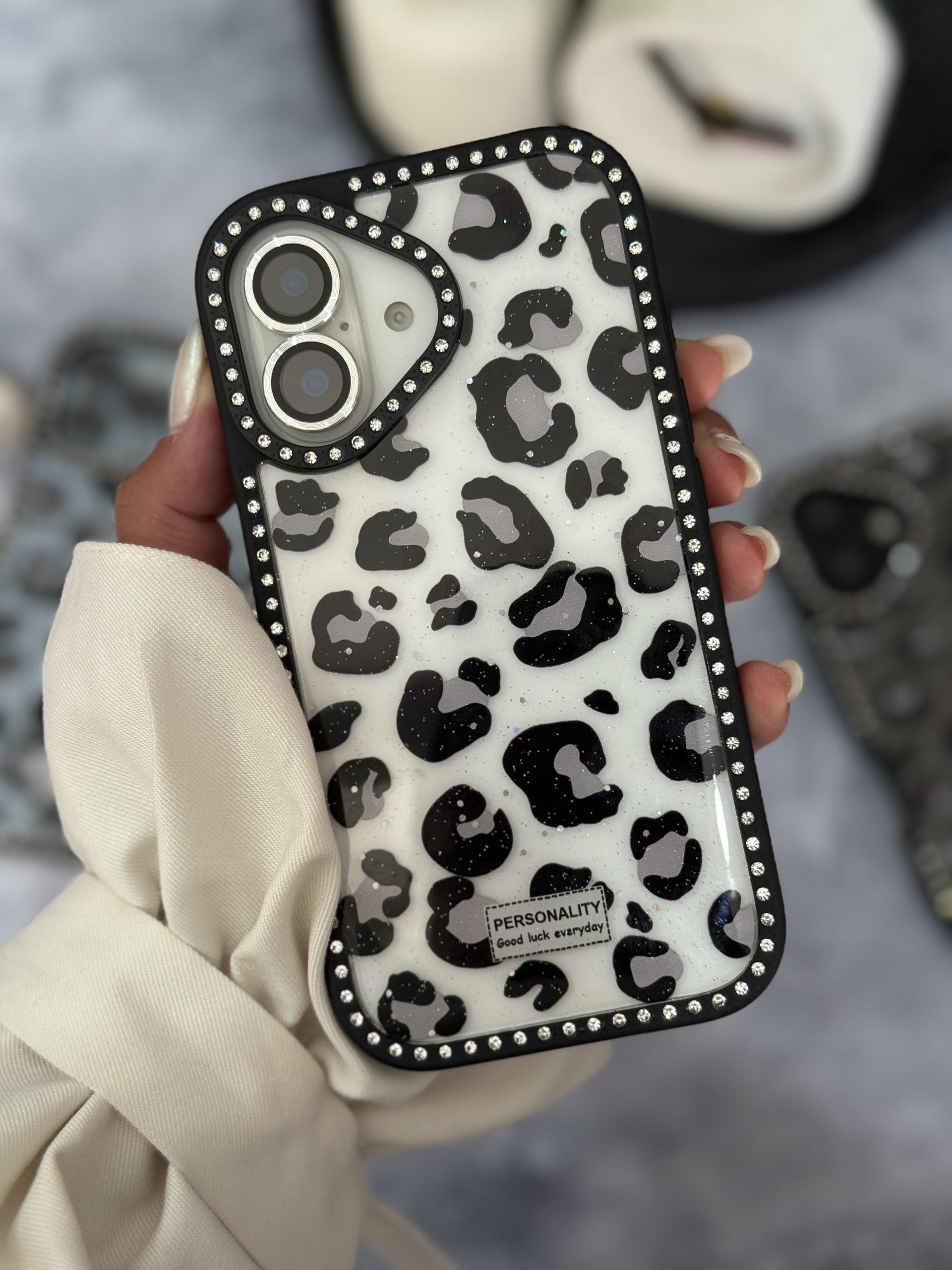 قاب پلنگی نگین دار (کدC2104)