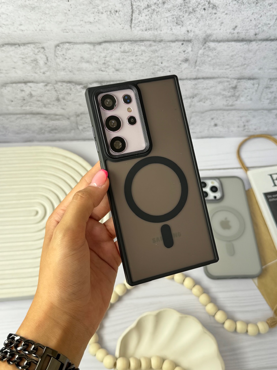 قاب لنز کربن مات مگ سیف آیفون و سامسونگ (کدC1800) - تصویر 3