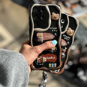 قاب خرس شکلاتی آیفون ، سامسونگ ، شیائومی (کدC1579)