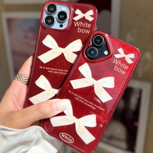 قاب چری white bow آیفون (کدC2095)