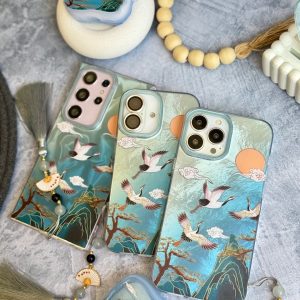 قاب رقص دُرنا همراه با آویز آیفون ، سامسونگ ، شیائومی (کدC2033)