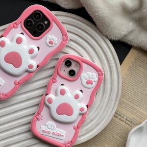 قاب پنجه سیلیکونی صورتی (کدC1615)