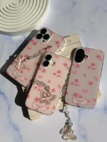 قاب Pink Flower Butterfly با آویز