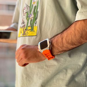 بند و گارد اپل واچ Titan Orange (کدw5037)