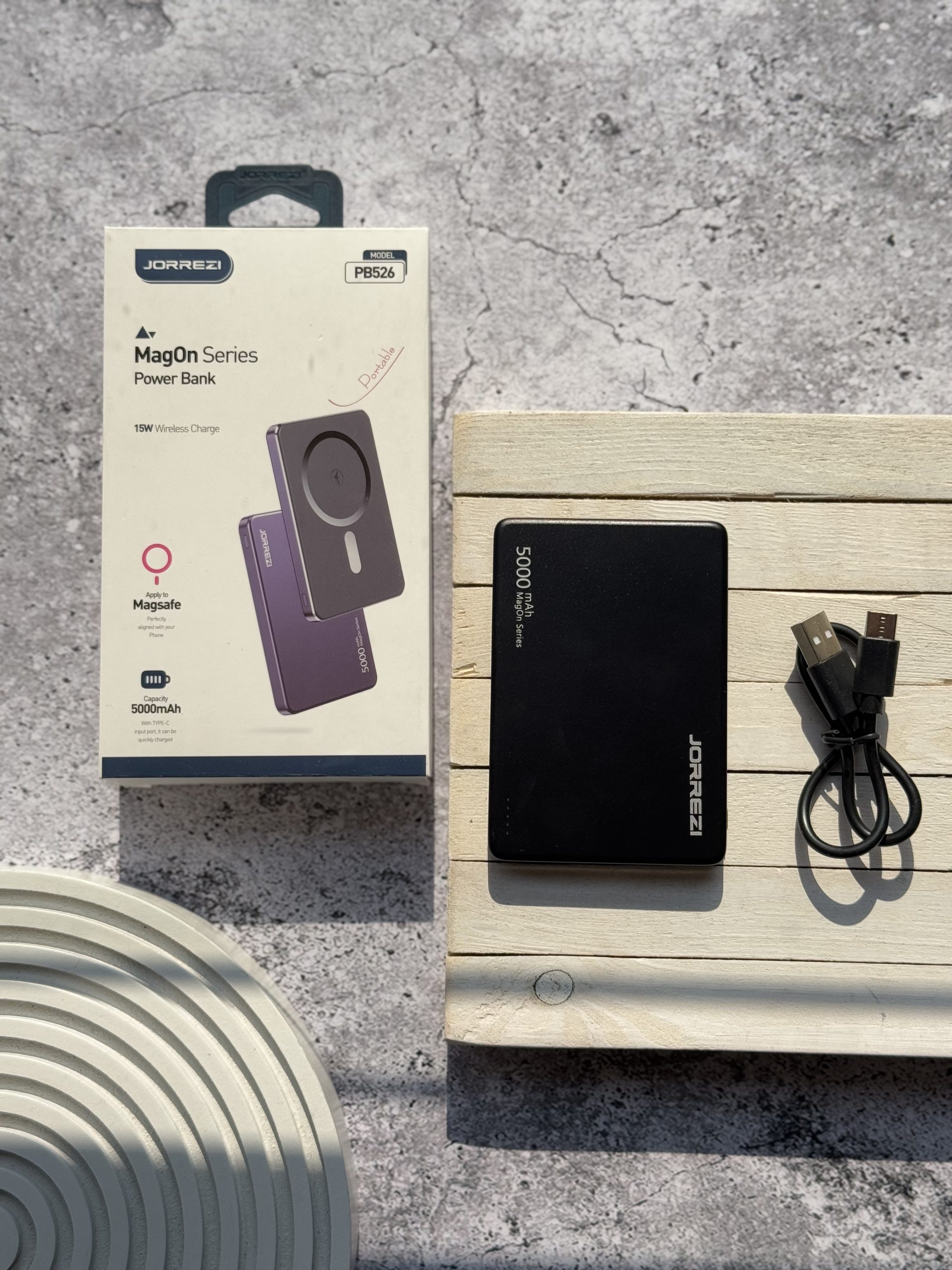 پاور بانک 5 هزار MagOn Series برند JORREZI (کدB9017) - تصویر 2