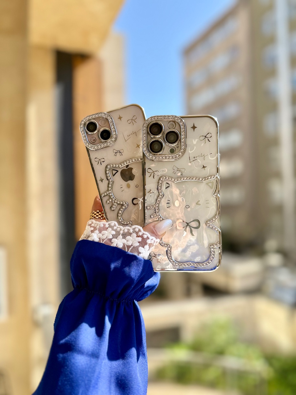 قاب Hello Kitty نگینی (کدC2122) - تصویر 6