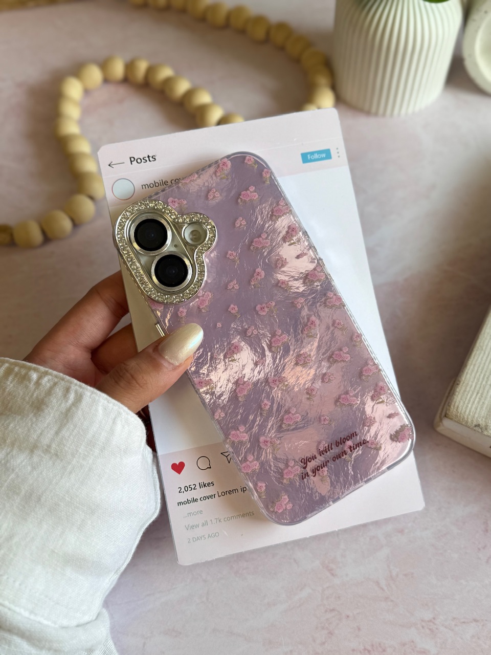 قاب Blooms آیفون (کدC2111)