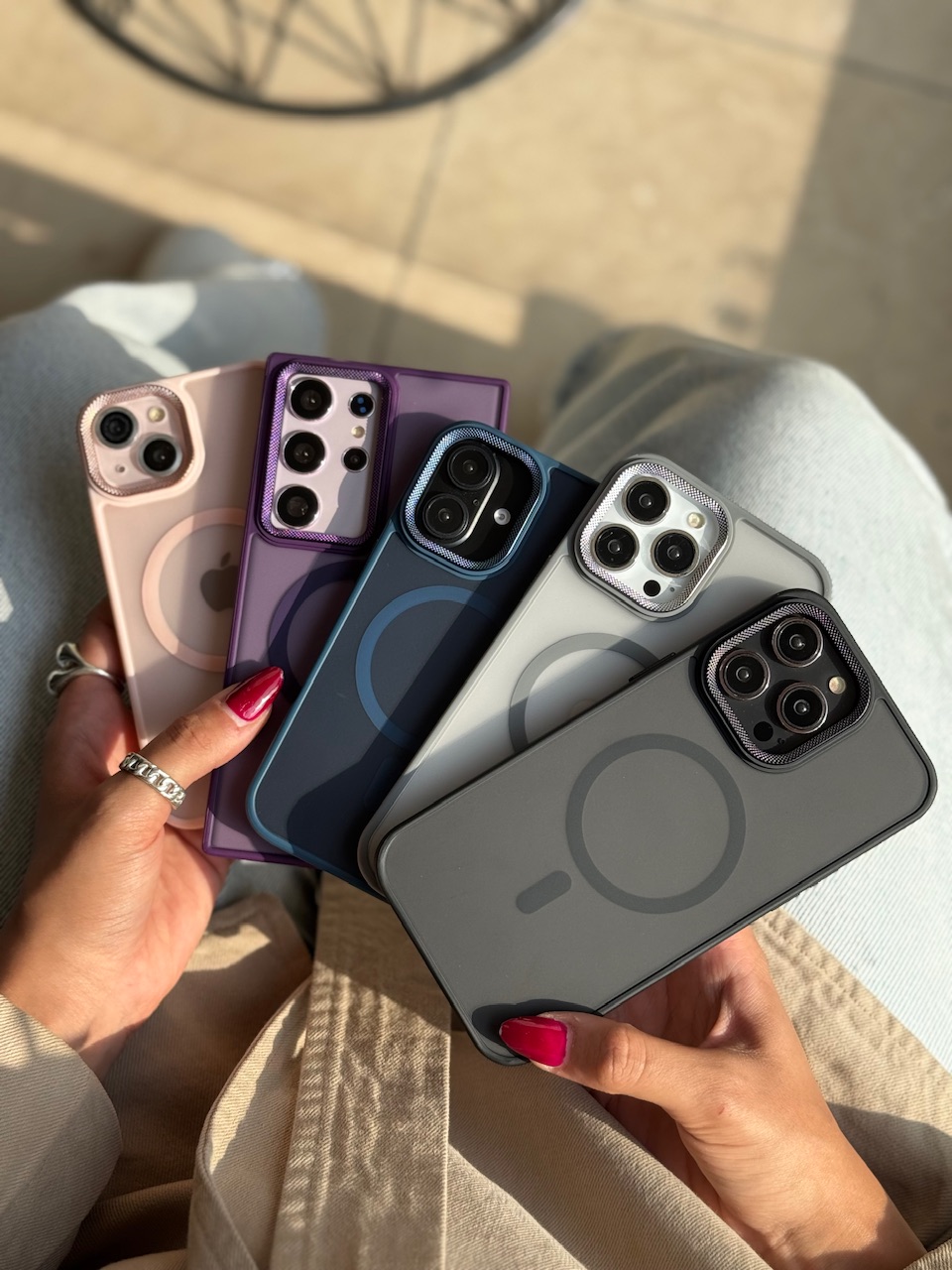 قاب لنز کربن مات مگ سیف آیفون و سامسونگ (کدC1800) - تصویر 2