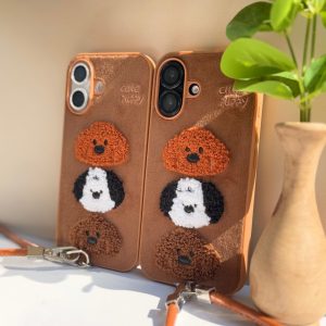 قاب Cute Puppy پشمی با آویز (کدC1952)