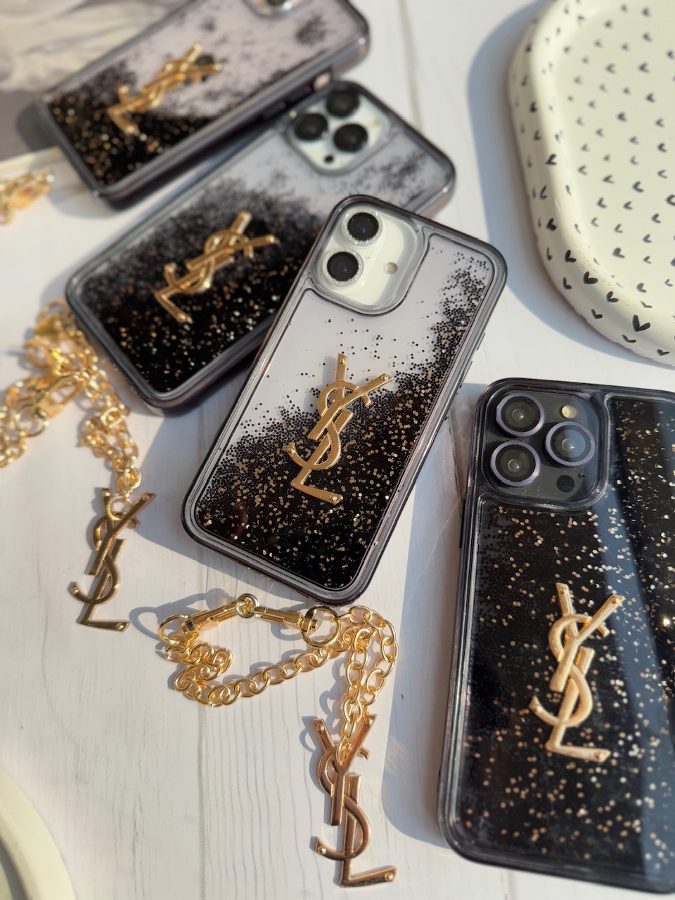 قاب Black YSL آکواریومی با آویز (کدC1936) - تصویر 5