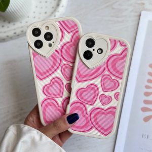 قاب قلب صورتی کبریتی (کدC2036)