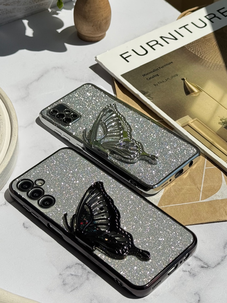 قاب بال پروانه آکواریومی با ورق شاین سامسونگ و شیائومی (کدC1827) - تصویر 2