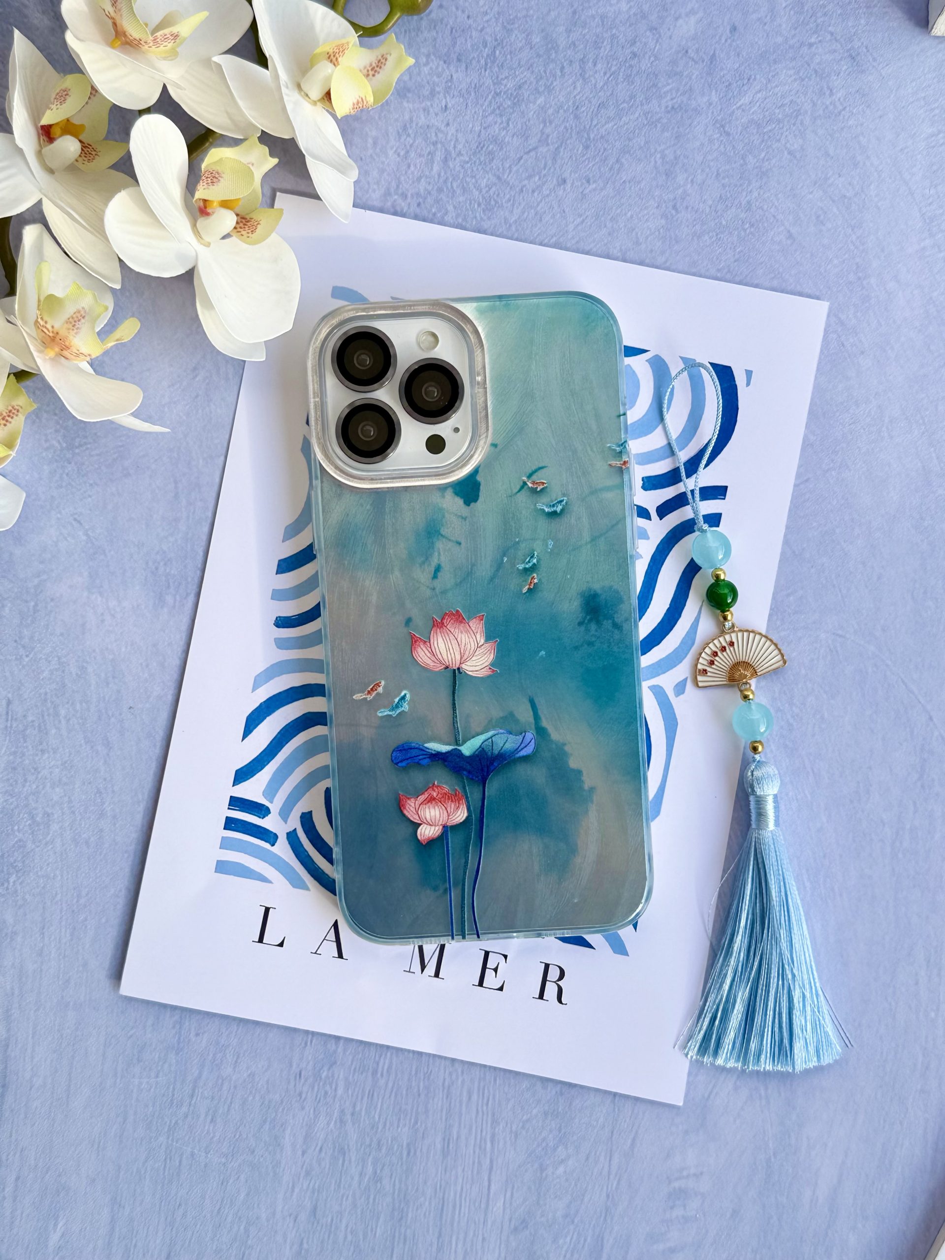 قاب نیلوفر آبی با آویز (کدC2123) - تصویر 4