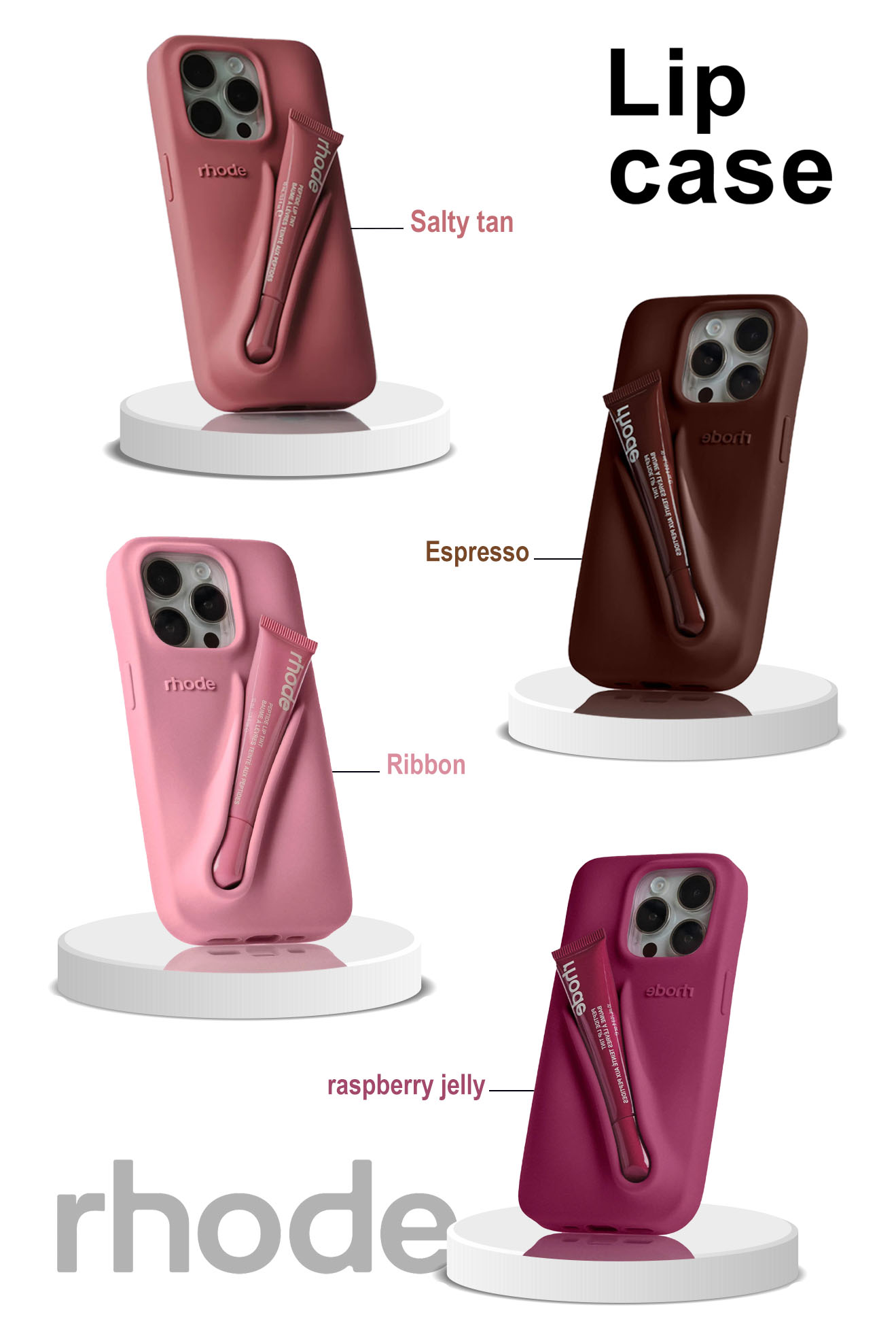 قاب RHODE به همراه لیپ گلاس و پک (کدC1918) - تصویر 4