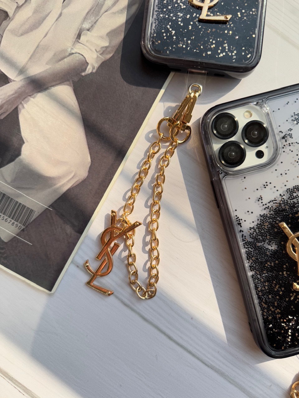 قاب Black YSL آکواریومی با آویز (کدC1936) - تصویر 6