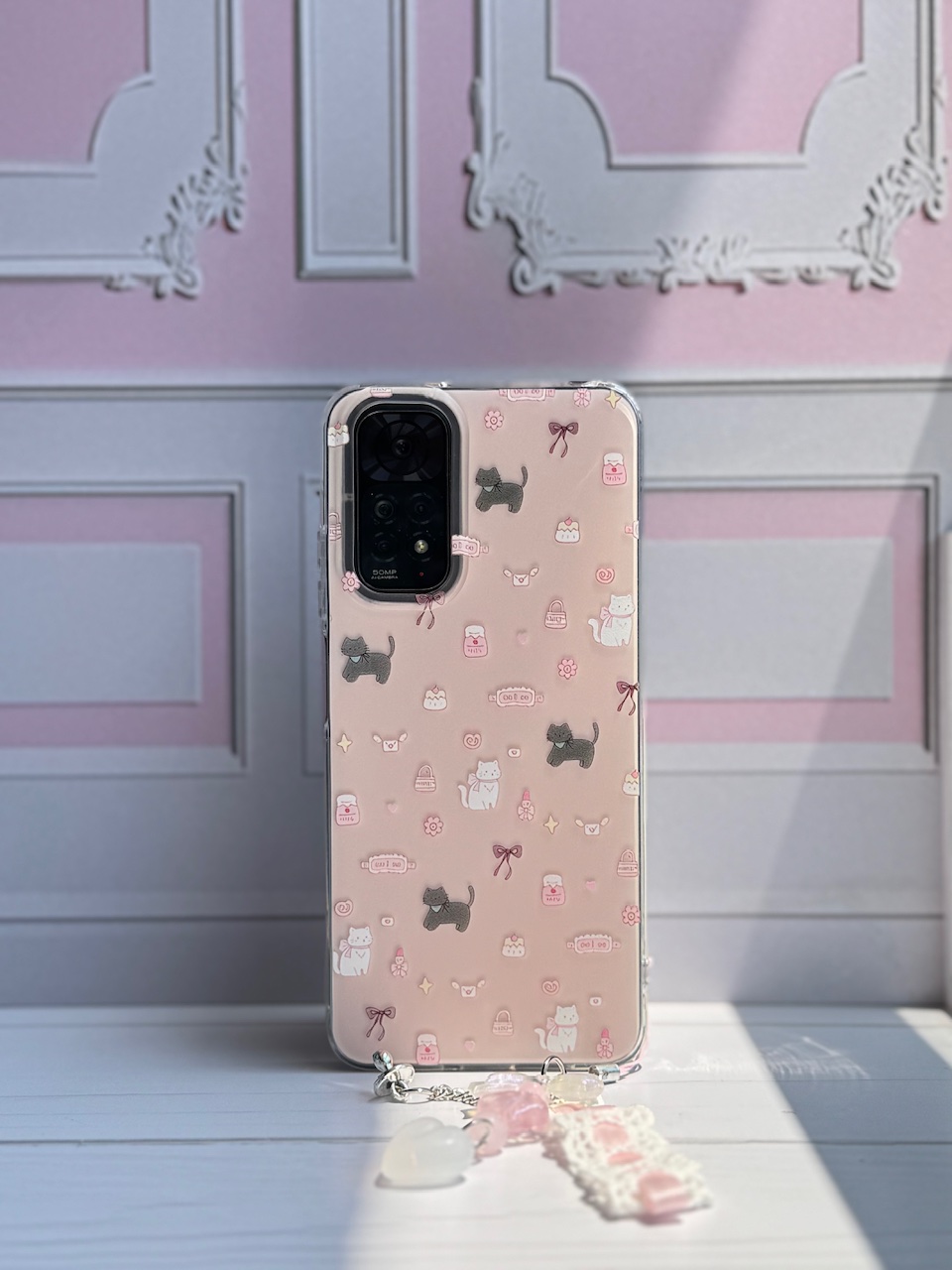 قاب Cat & Candy اندرویدی با آویز (کدC2047)