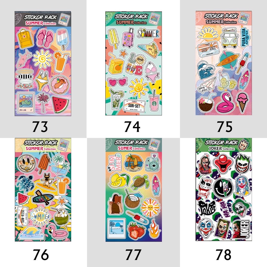 پک استیکر شماره 1 تا 78 (کدa0142) - تصویر 8