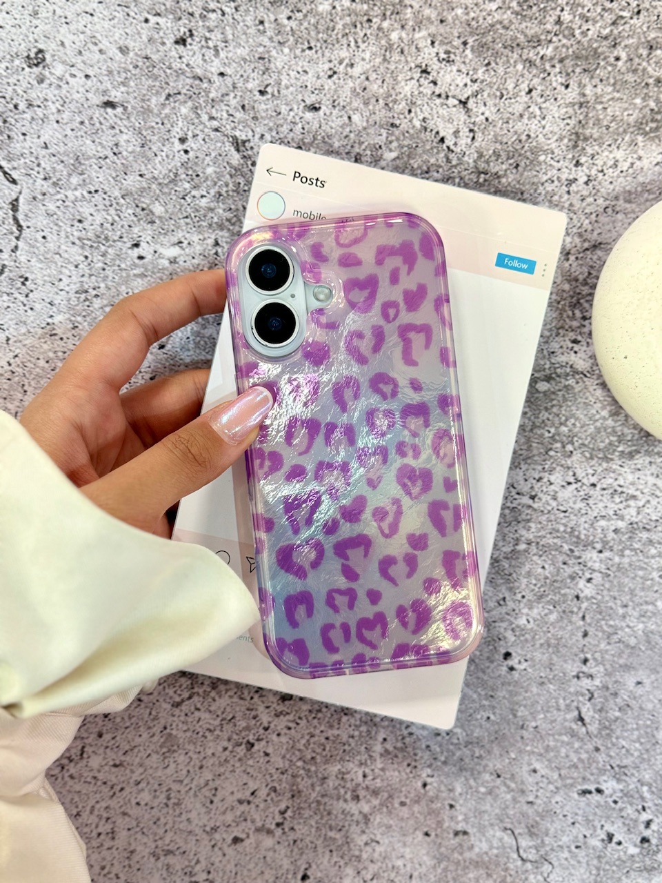 قاب پلنگی Violet (کدC2154) - تصویر 2