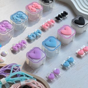 محافظ آداپتور 20 وات آیفون قلب و پاپیون رنگی (4تکه) (کدa0176)