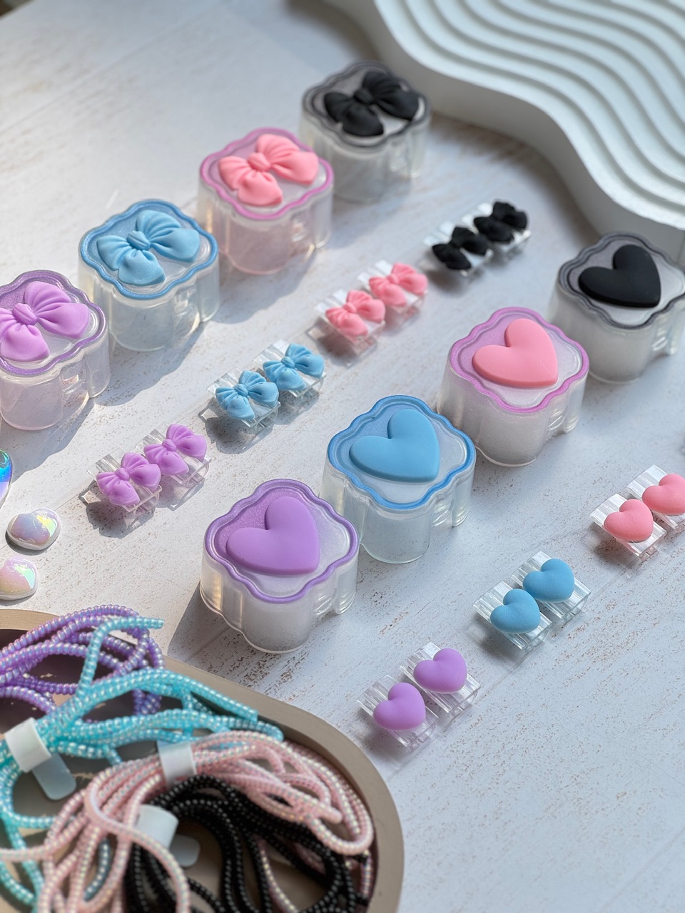 محافظ آداپتور 20 وات آیفون قلب و پاپیون رنگی (4تکه) (کدa0176) - تصویر 2