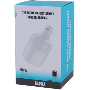 لامپ شارژی BUKU مدل LB-03 – قدرت ۴۰ وات، مناسب کمپینگ و سفر