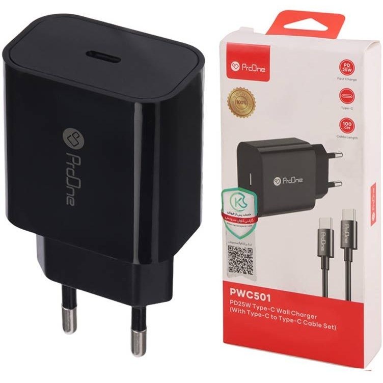شارژر دیواری 25 وات پرووان