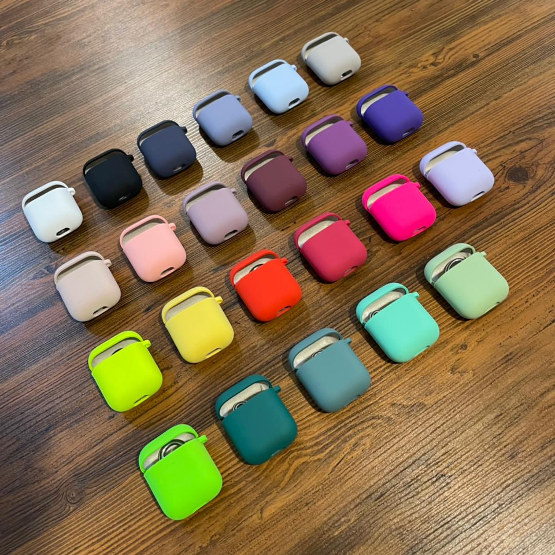 گارد سیلیکونی ایرپاد در 23 رنگ مناسب مدل AirPods 1/2 و Pro و AirPods 3 و AirPods 4