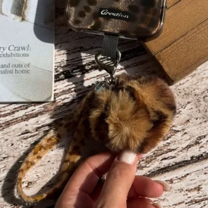 آویز پشمی پلنگی (کدa0316)