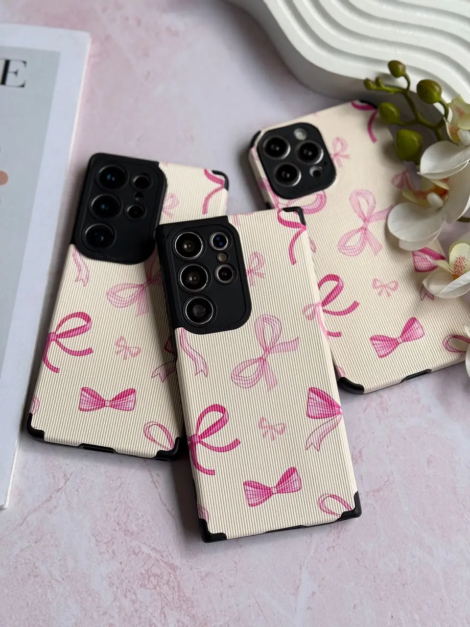 قاب پاپیون صورتی کبریتی آیفون ، سامسونگ ، شیائومی (کدC2207) - تصویر 6