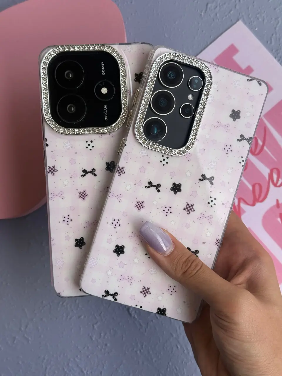 قاب Kawaii Pink Star سامسونگ و شیائومی (کدC2216) - تصویر 2