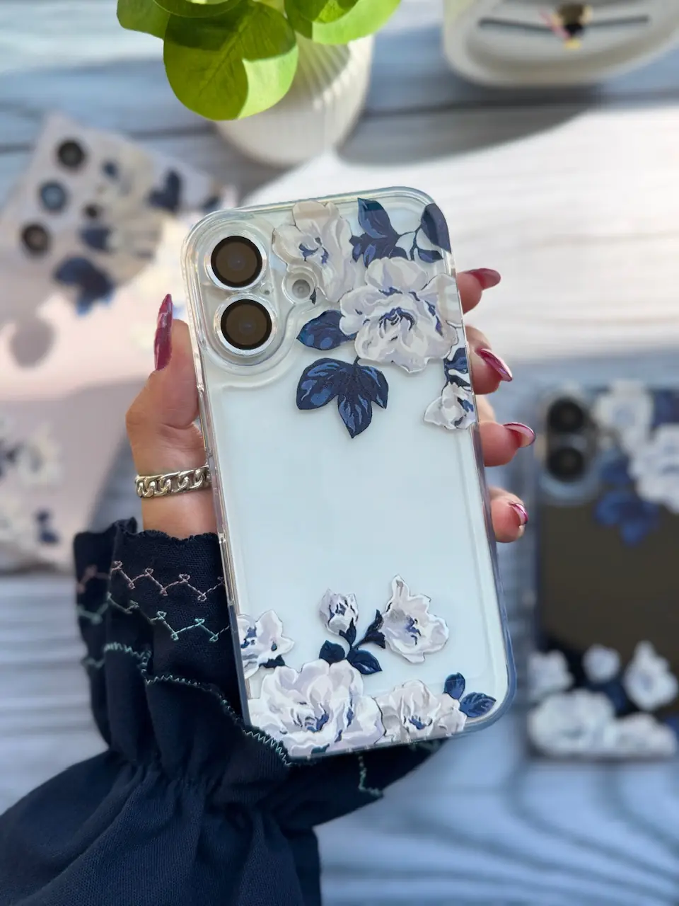 قاب White Rose آیفون ، سامسونگ ، شیائومی (کدC2049) - تصویر 12