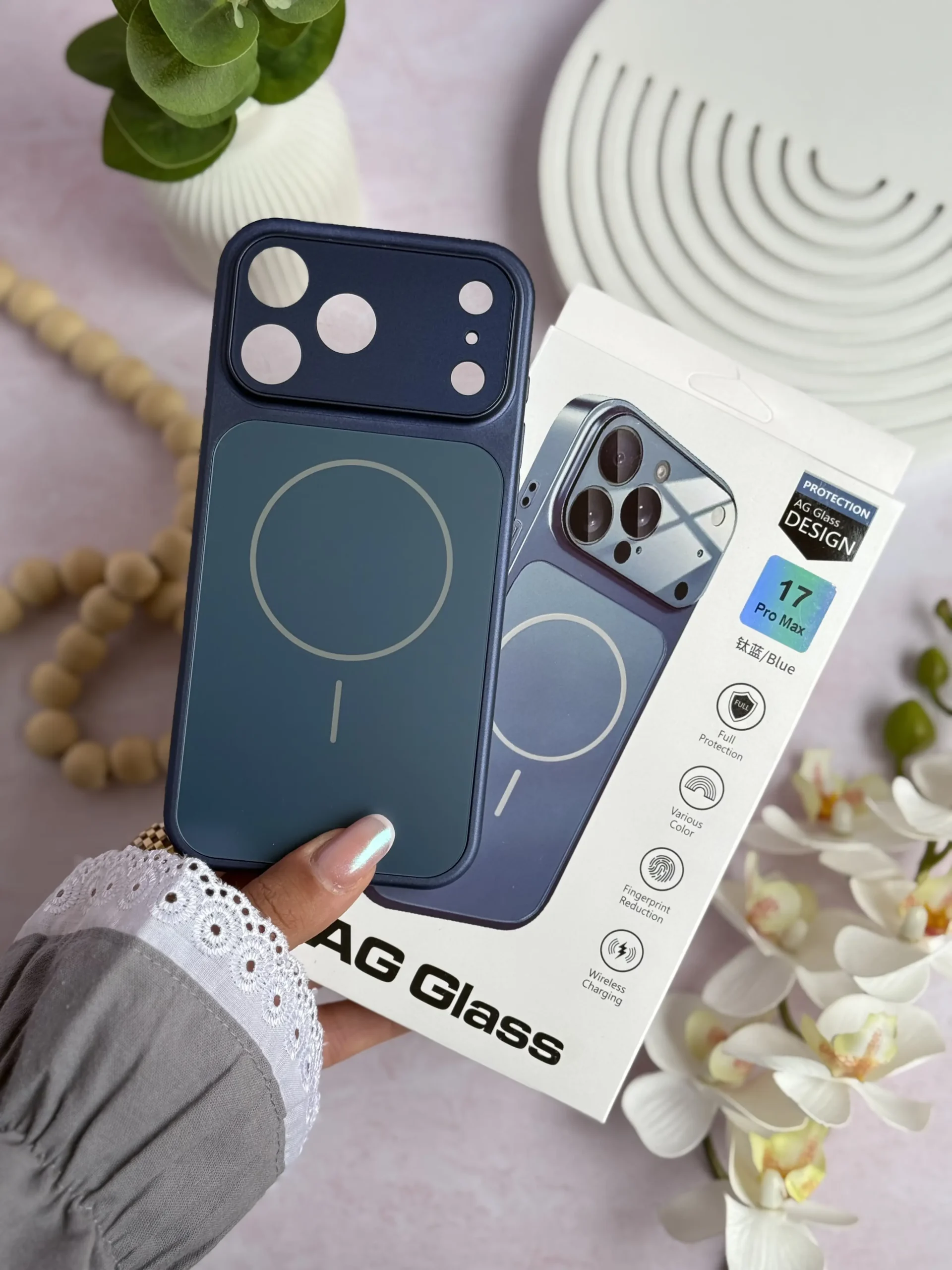 قاب AG GLASS ^ آبی تیره ^ (کدC2152) - تصویر 2