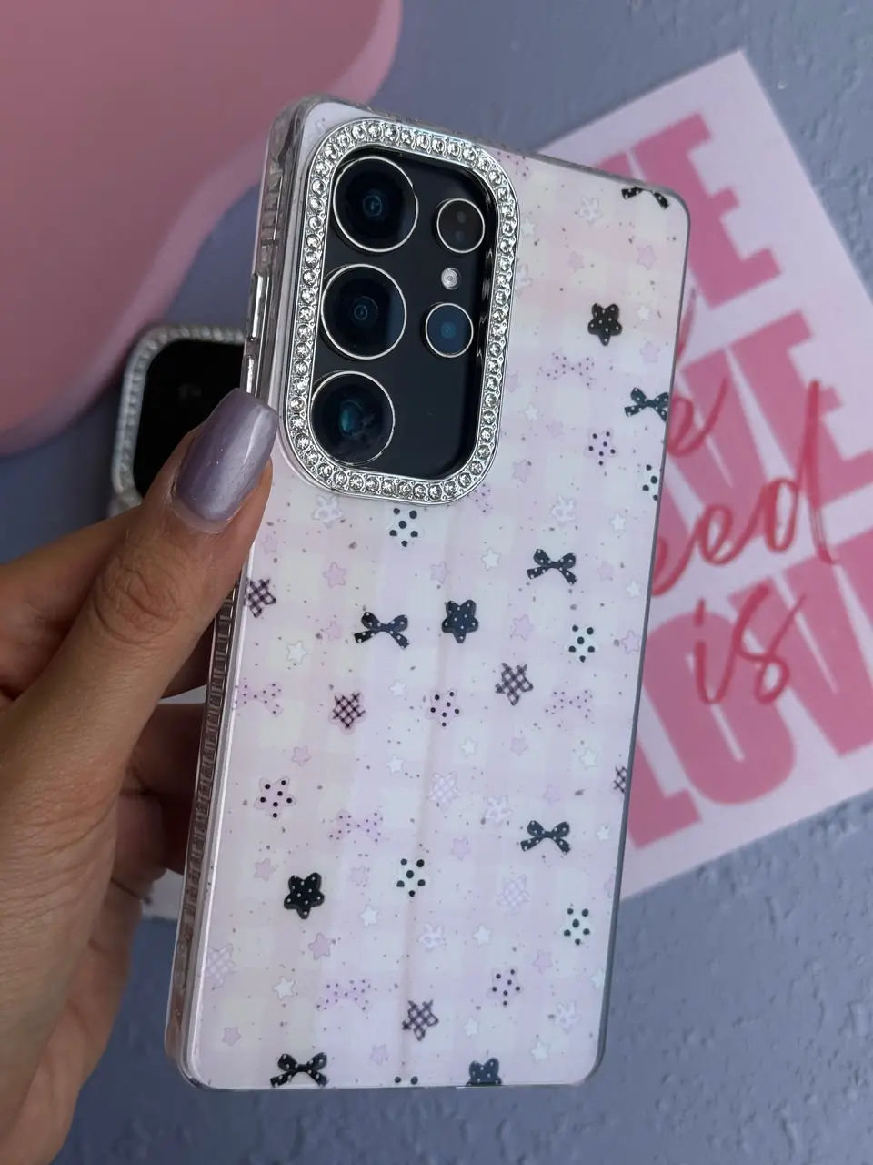 قاب Kawaii Pink Star سامسونگ و شیائومی (کدC2216) - تصویر 3