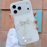 قاب پاپیون دور لنز نگین/شاین Lovely Power آیفون